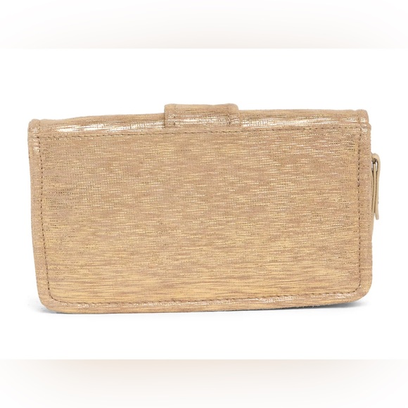 HOBO Galaxy Wristlet golden taupe Wallet NWT - Picture 7 of 10